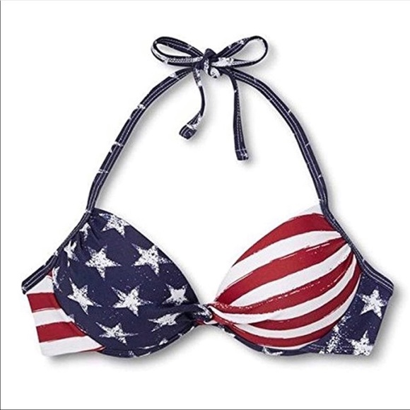 american flag bathing suit top